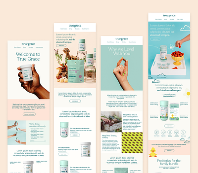 Nutrition Newsletter Design email graphic design healthy vitamins