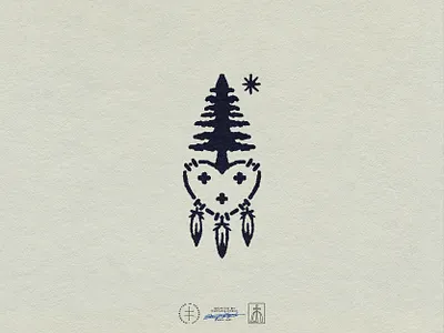 Jason Broyles brand design brand identity branding branding design feather hand drawn heart icon identity design logo logo design minimal logo native american pictorial retro simple star tree vintage visual identity
