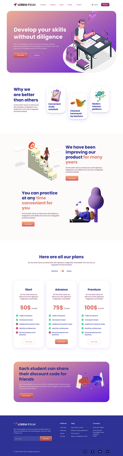 Daily UI Design Challenge | Day - 03 | Landing Page beginner daily ui design landing page ui web design