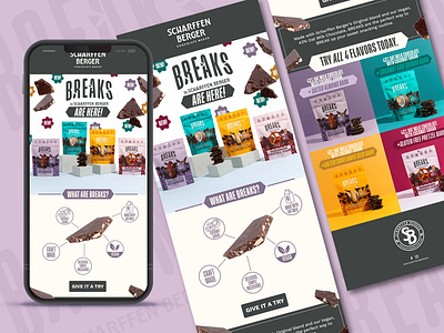 Chocolate Bar Email Design graphic design newsletter snack
