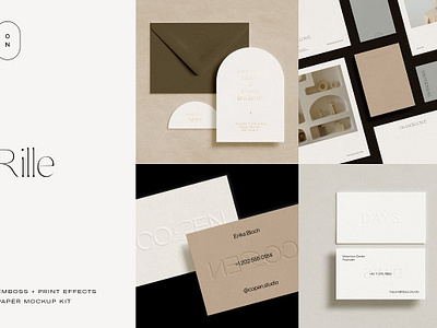 Emboss Deboss Stationery Mockup Kit arch mockup brand identity mockup branding mockup business card mockup card mockup deboss mockup debossed mockup emboss mockup embossed mockup embossed mockup effect embossed mockup generator envelope mockup