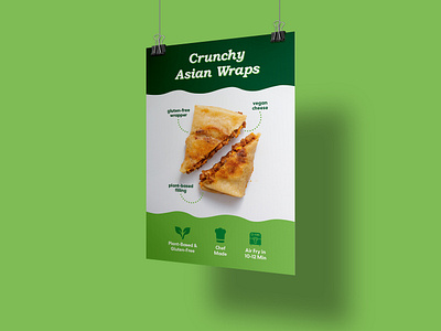 Asian Wraps Poster Design food graphic design print