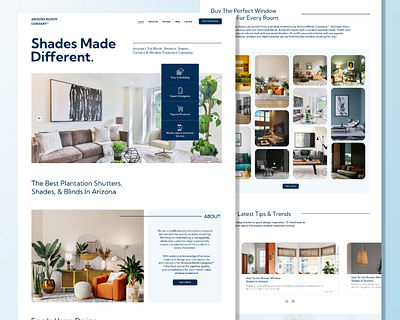 Arizonablinds Website Ui - Ux Design agency arizona ui design arizona website branding figma figma design forniture ui forniture website homepage homepage design landing page modren website stylish website ui ui design ui ux unique website web website website design