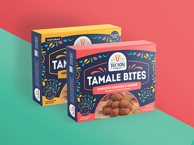 Tamale Bites Packaging Design food graphic design print snack