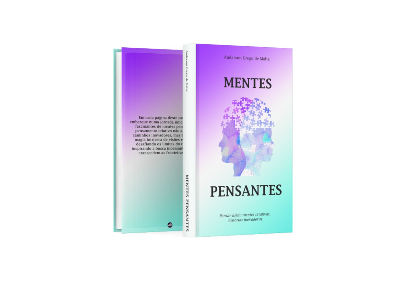 Book Cover Design - Thinking Minds book capa capa de livro cover design livro mentes mind pensantes photoshop thinking ui