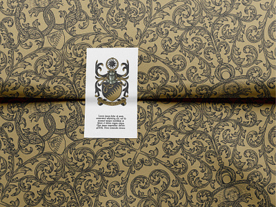 Mordant & Ash Pattern antique branding coat of arms crest europe european fashion flourish heraldic heraldry illustration luxury medieval mockup pattern patterns textile texture victorian vintage