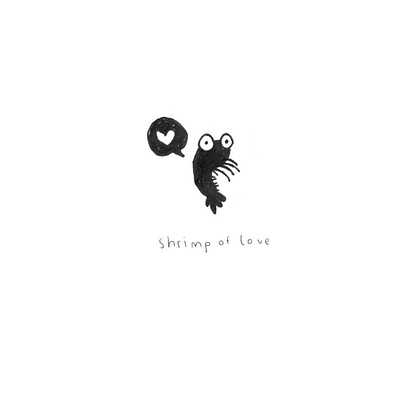 Shrimp of Love illustration love shrimp
