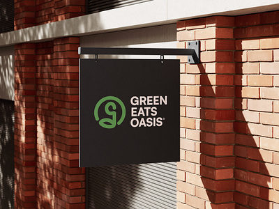 Green Eats Oasis brand identity branding design graphic design logo logo design visual identity