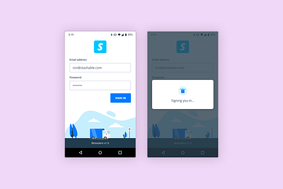 Stashable – Login app illustration login sign in