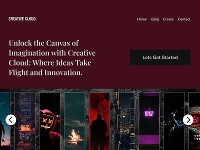 Creative Cloud Website. branding creative design logo product design ui ux website websitedesign