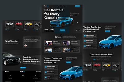 Car Rental Web animation app design fig figma graphic design illustration logo motion graphics ui