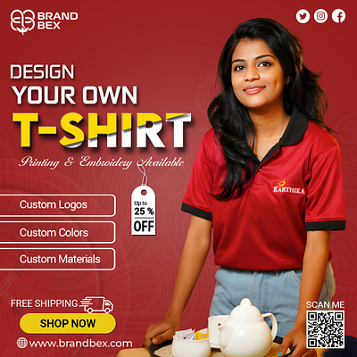 Design Your Own T-Shirt | Posters Design advertising branding designer digitalillustration flyers graphicdesign graphicdesigner illustrator logo poster posterdesign posters print social media graphics