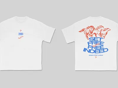 Madison Street Worship - Free Indeed apparel design art design graphic design illustration merch design