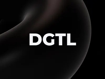 logo for DGTL art black branding cg design digital draw illustration it logo paint typography white
