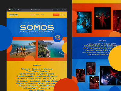 Music Festival Site branding festival site graphic design music design web design website