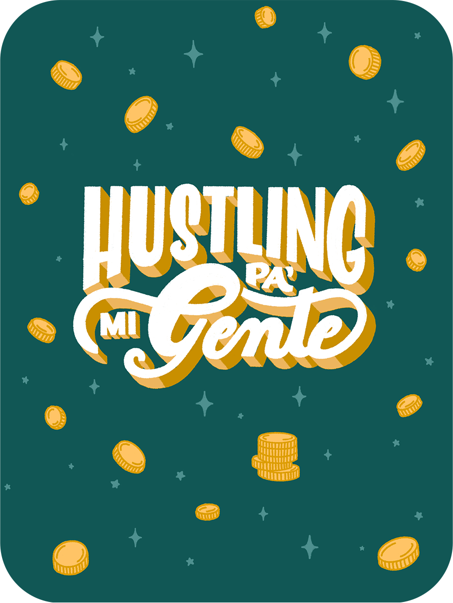 Se Habla USA x IndySign Hustling pa' mi gente brush lettering custom lettering design hand lettering handmade font illustration lettering lettering design typography typography art typography inspired