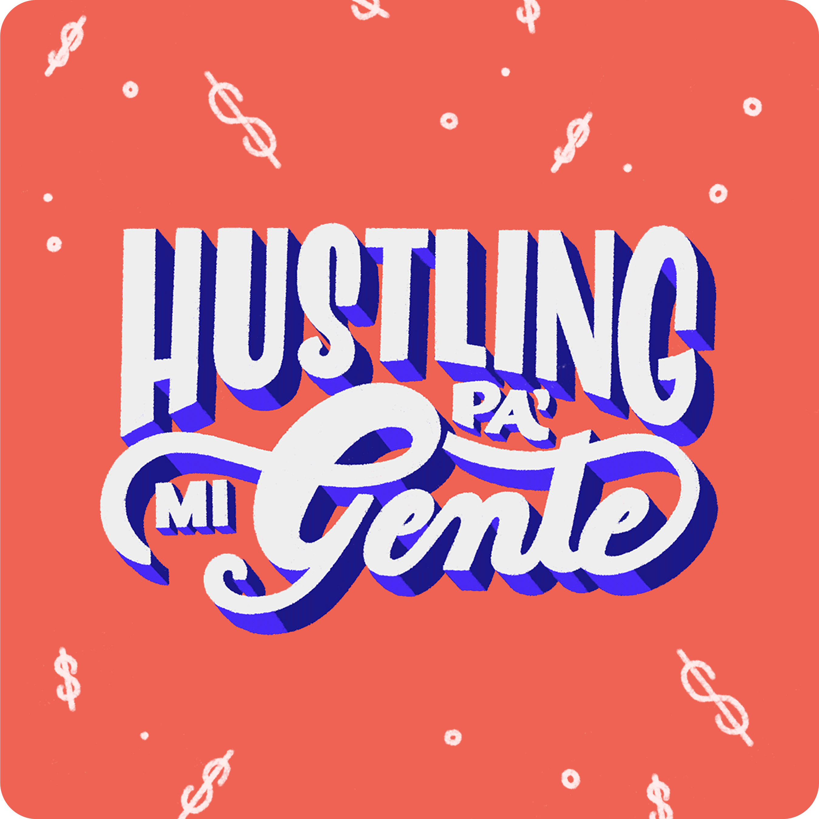 Se Habla USA x IndySign Hustling pa' mi gente brush lettering design hand lettering handmade font illustration lettering typography typography art typography inspired