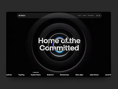 CNDO Landingpage 3d cinema4d framer motion graphics ui ux