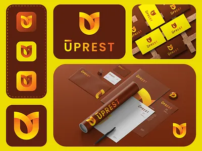 Uprest Branding 2023 brandidentity branding branding design business card business logo design gradient graphic design letter logo lettermark logo logodesign logotype minimal logo monogram trendy u letter wordmark