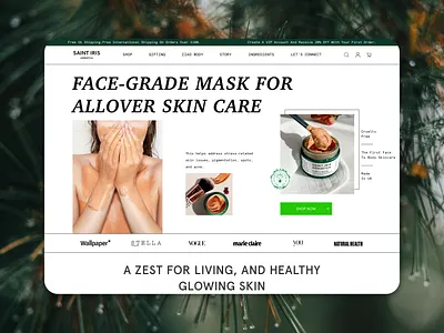 Web Banner for Skincare brand banner concept dektop design e commerce ecommerce landing page landingpage redesign shop skin care skincare store ui ui design uiux web web design