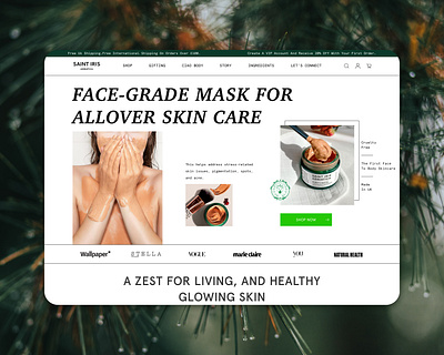 Web Banner for Skincare brand banner concept dektop design e commerce ecommerce landing page landingpage redesign shop skin care skincare store ui ui design uiux web web design