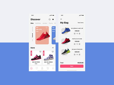 E-Commerce App app branding clean dailyui design ecommerce figma minimalist mobile sport app ui ux