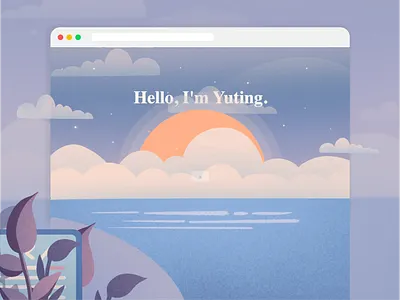 Portfolio Website Design Background Illustration animation artwork background illustration branding design flat art graphic design hero illustration hero image illustration logo motion graphics portfolio website typography ui ux vector web design website design website illustration