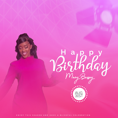 Happy birthday flyer design graphic design