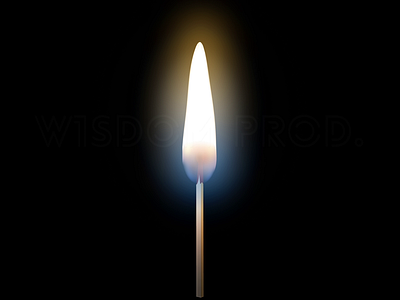 Realistic Animation of an Ignited Wooden Match Stick after effects animation design ignited illustration match motion graphics