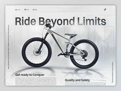 Summit MTB - Landing Page landing page mountain bike mtb ui ux web design website