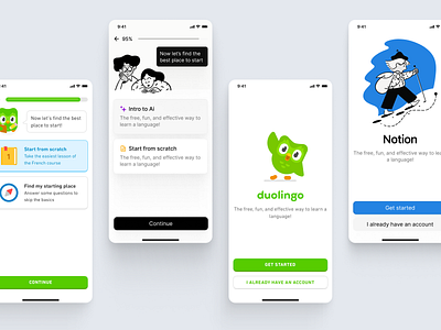 When Notion Meets Duolingo's Vibrancy branding duolingo notion ui ux visual design