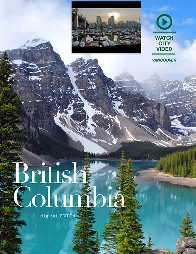 Beautiful British Columbia adobe art branding design graphic design illustration indesign logo magazine