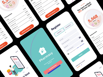 Pharmacy App- Online Medicine Ordering graphic design motion graphics ui