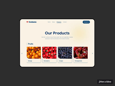 Goldesta Website (Export & Import) export import ui uiux website