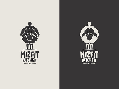 Misfit Kitchen branding graphic design illustration logo