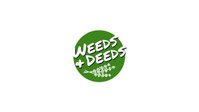 Weeds and Deeds Logo advocacy brand branding flowers health herbs logo nature