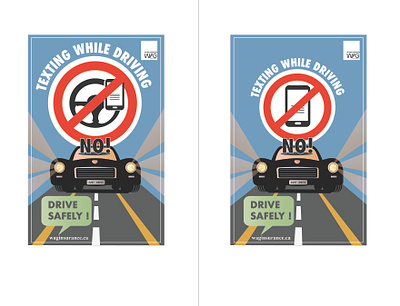 Safe Driving Poster adobe art branding design graphic design illustration logo ui ux vector