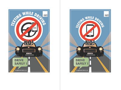 Safe Driving Poster adobe art branding design graphic design illustration logo ui ux vector
