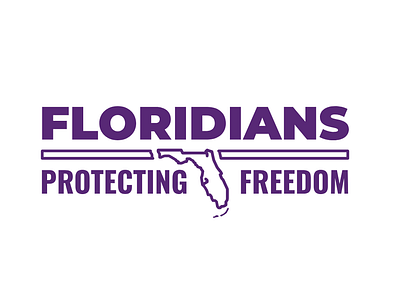 Floridians Protecting Freedom Logo branding design logo type