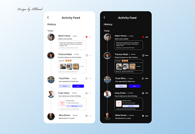 DailyUI #047 Activity feed UI design dailyui design ui ux