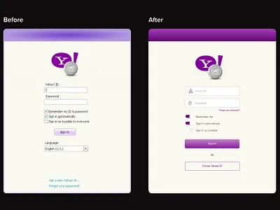 Yahoo Messenger 2024 design figma ui