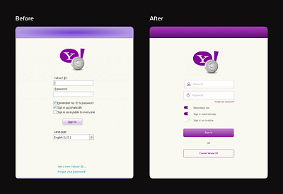 Yahoo Messenger 2024 design figma ui