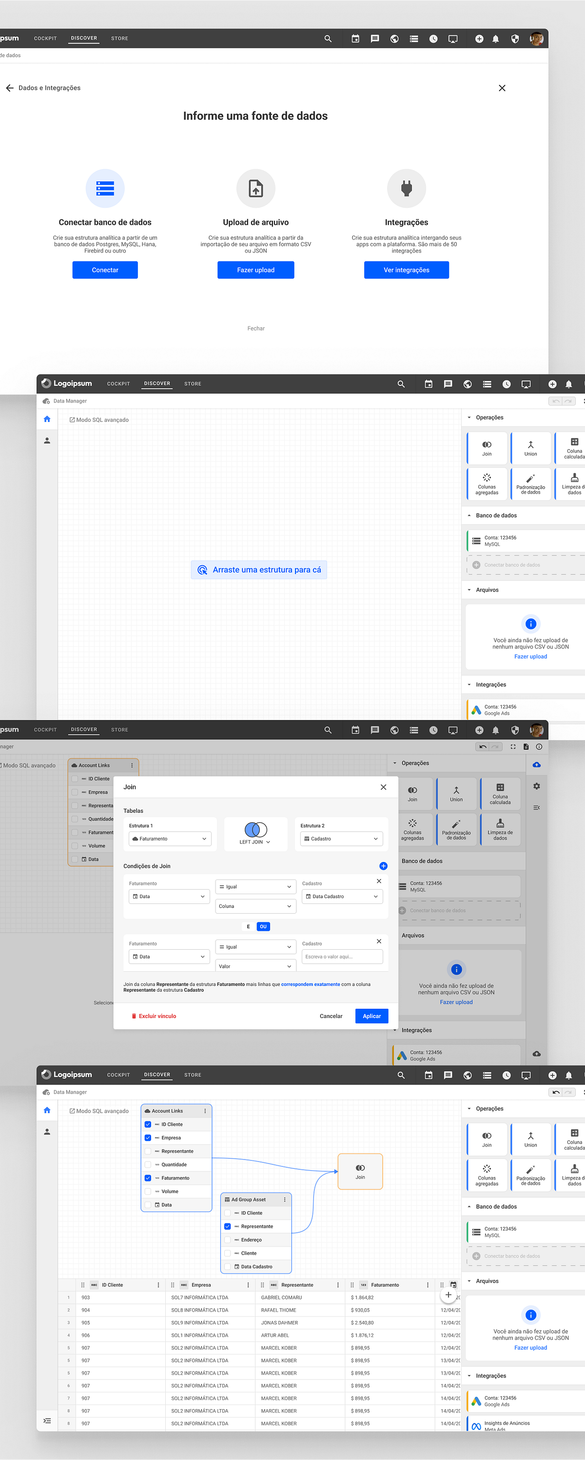 Visual Query Builder by Frederico Gasparini on Dribbble