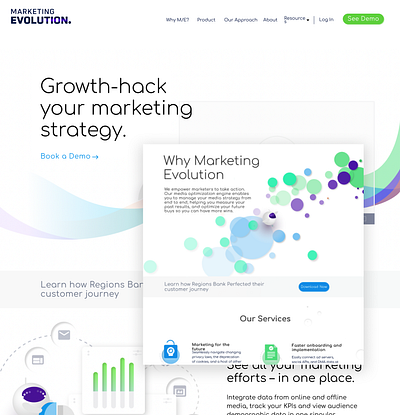 Marketing Evolution Website b2b design ui ux web