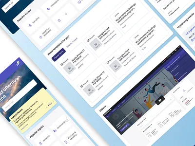 ServiceNow employee center b2b dashboard design employee center servicenow ui ux