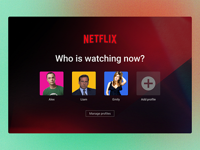 #️⃣0️⃣6️⃣4️⃣ User Selection - Netflix desktop figma prototype ui ux uxuidesigner