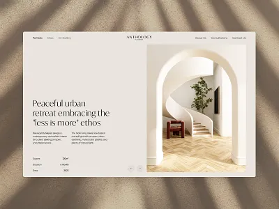 Interior Design - Portfolio agency portfolio design design portfolio gallery interior design interior design portfolio interiors portfolio landing minimalistic design new new design photo gallery popular design typography ui ux web