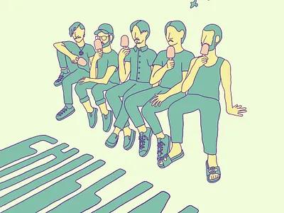 Glass Cactus Album Artwork album artwork album cover design hand lettering illustration