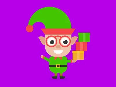 Elf character design digital art flat design graphic design illustration illustration 2d kidlit print vector