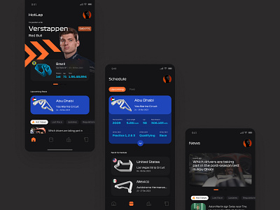 Formula 1 Updates Mobile App animation branding clean f1 formula1 gp graphic design mobile app ui ux